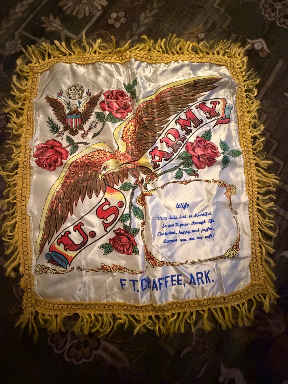 US Army Military Vintage Pillowcase